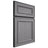 Shiloh Cabinetry Full Overlay Dalton White Oak Plain Cut Sterling Door