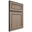 Shiloh Cabinetry Full Overlay Dalton White Oak Quarter Sawn Almond Door