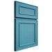 Shiloh Cabinetry Full Overlay Dalton White Oak Quarter Sawn Aqua Door