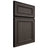 Shiloh Cabinetry Full Overlay Dalton White Oak Quarter Sawn Creekside Door