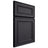 Shiloh Cabinetry Full Overlay Dalton White Oak Quarter Sawn Harbor Door