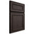 Shiloh Cabinetry Full Overlay Dalton White Oak Quarter Sawn Morel Door