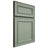 Shiloh Cabinetry Full Overlay Dalton White Oak Quarter Sawn Moss Door