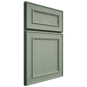 Shiloh Cabinetry Full Overlay Dalton White Oak Quarter Sawn Moss Door