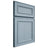 Shiloh Cabinetry Full Overlay Dalton White Oak Quarter Sawn Sky Door