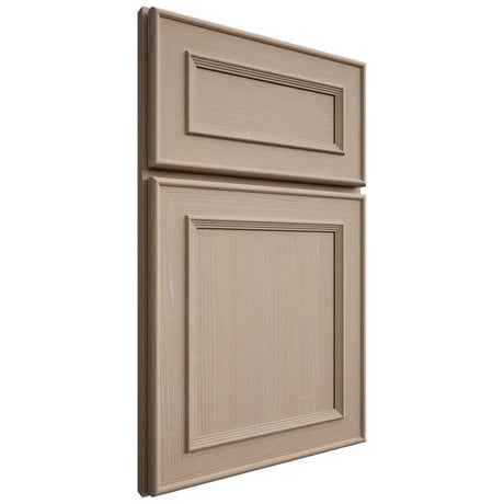 Shiloh Cabinetry Full Overlay Dalton White Oak Quarter Sawn Straw Door