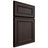 Shiloh Cabinetry Full Overlay Dalton White Oak Rift Cut Morel Door
