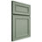 Shiloh Cabinetry Full Overlay Dalton White Oak Rift Cut Moss Door