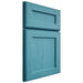 Shiloh Cabinetry Full Overlay Essex Alder Plain Cut Aqua Door