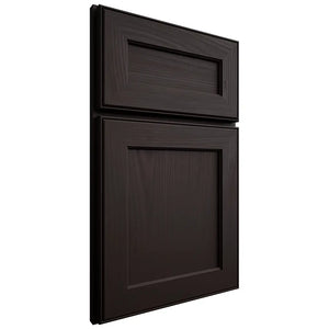 Shiloh Cabinetry Full Overlay Essex Alder Plain Cut Espresso Door