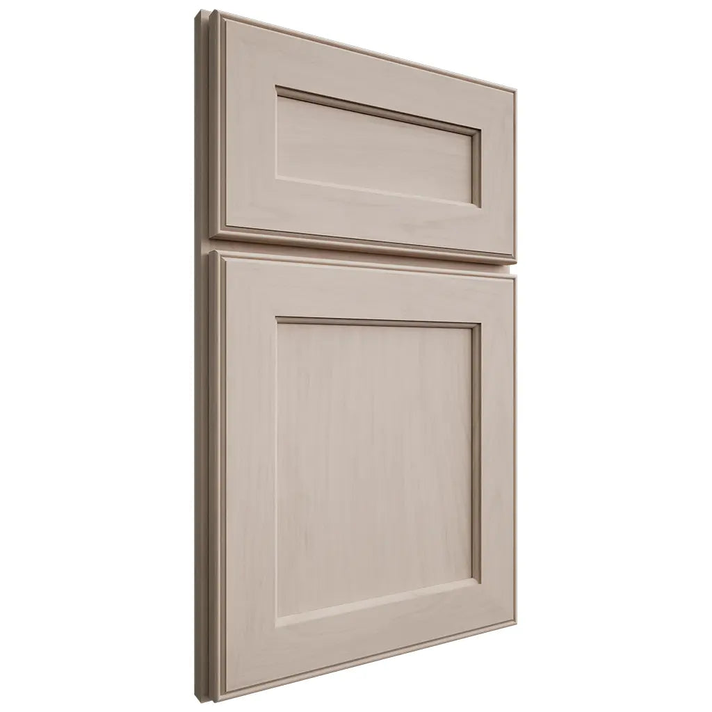 Shiloh Cabinetry Full Overlay Essex Alder Plain Cut White Sands Door