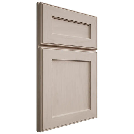 Shiloh Cabinetry Full Overlay Essex Alder Plain Cut White Sands Door
