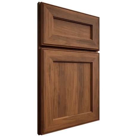 Shiloh Cabinetry Full Overlay Essex Hickory Plain Cut Burnt Sugar Door