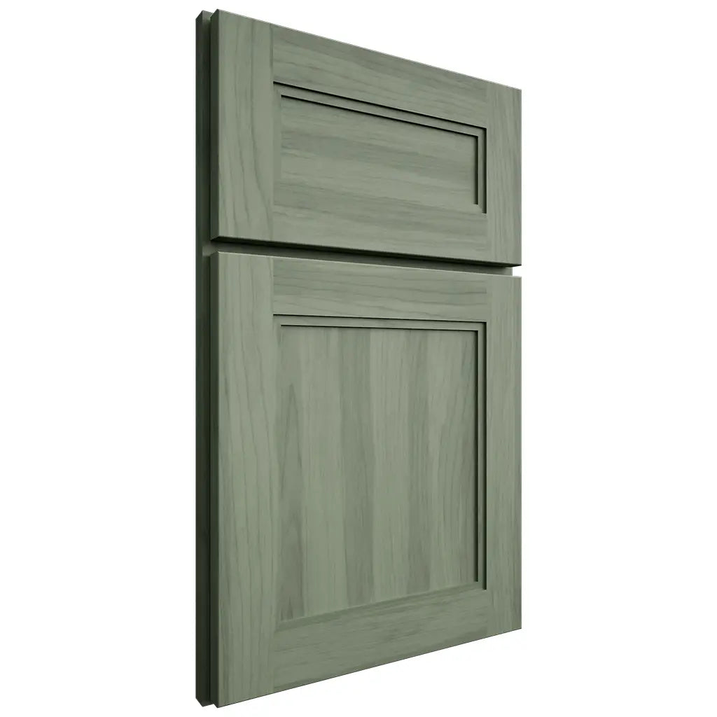 Shiloh Cabinetry Full Overlay Essex Hickory Plain Cut Moss Door