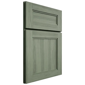 Shiloh Cabinetry Full Overlay Essex Hickory Plain Cut Moss Door