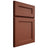Shiloh Cabinetry Full Overlay Essex Maple Plain Cut Cayenne Door