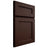 Shiloh Cabinetry Full Overlay Essex Maple Plain Cut Cocoa Door