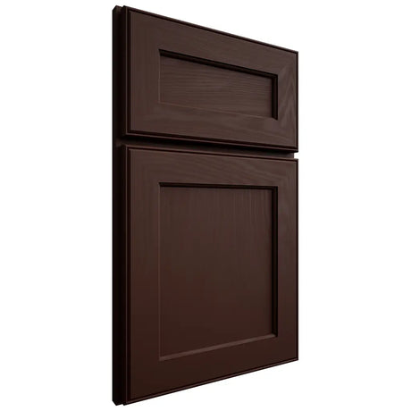 Shiloh Cabinetry Full Overlay Essex Maple Plain Cut Cocoa Door