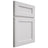 Shiloh Cabinetry Full Overlay Essex Paintable Polar Door