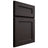 Shiloh Cabinetry Full Overlay Essex Poplar Plain Cut Carbon Door