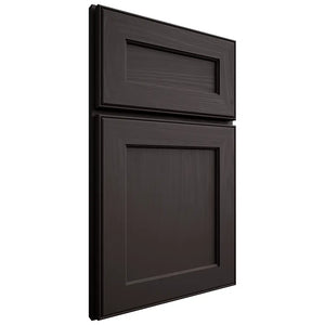 Shiloh Cabinetry Full Overlay Essex Poplar Plain Cut Carbon Door