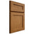 Shiloh Cabinetry Full Overlay Essex Red Oak Plain Cut Autumn Door