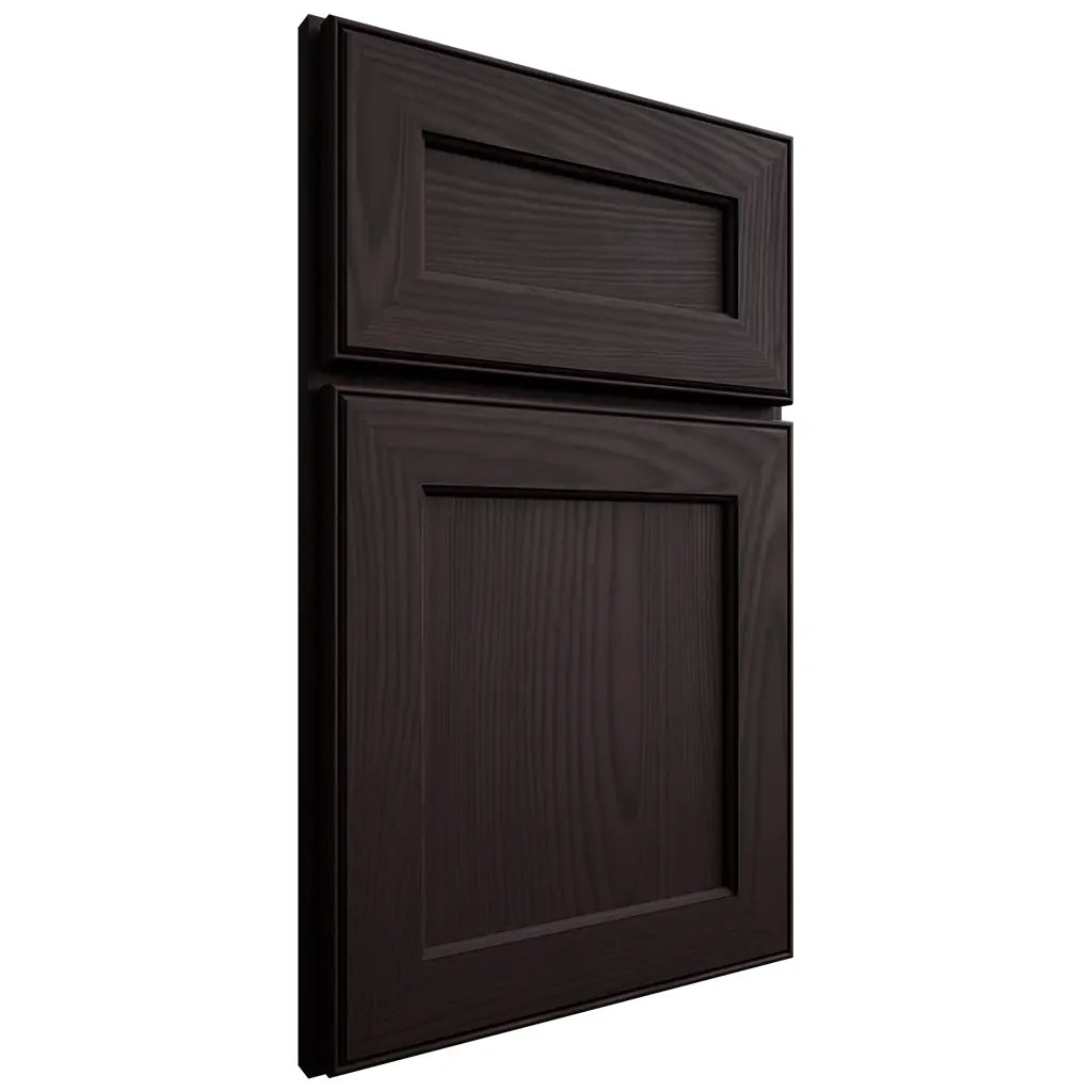 Shiloh Cabinetry Full Overlay Essex Red Oak Plain Cut Espresso Door