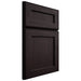 Shiloh Cabinetry Full Overlay Essex Red Oak Plain Cut Espresso Door