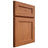 Shiloh Cabinetry Full Overlay Essex Red Oak Plain Cut Harvest Door
