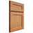 Shiloh Cabinetry Full Overlay Essex Red Oak Plain Cut Medium Door