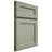 Shiloh Cabinetry Full Overlay Essex Red Oak Plain Cut Moss Door