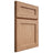Shiloh Cabinetry Full Overlay Essex Red Oak Plain Cut Natural Door