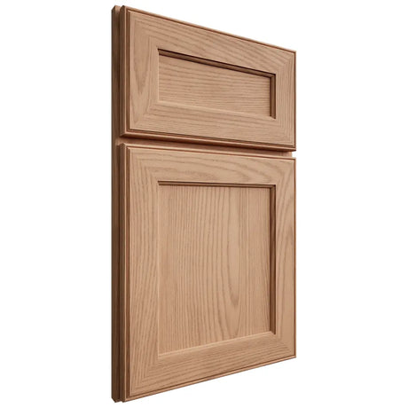 Shiloh Cabinetry Full Overlay Essex Red Oak Plain Cut Natural Door