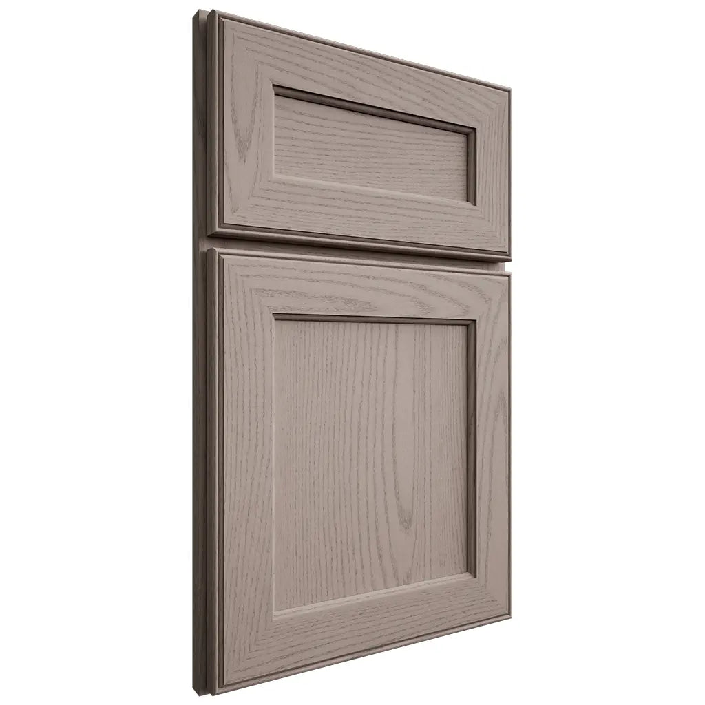 Shiloh Cabinetry Full Overlay Essex Red Oak Plain Cut Sterling Door