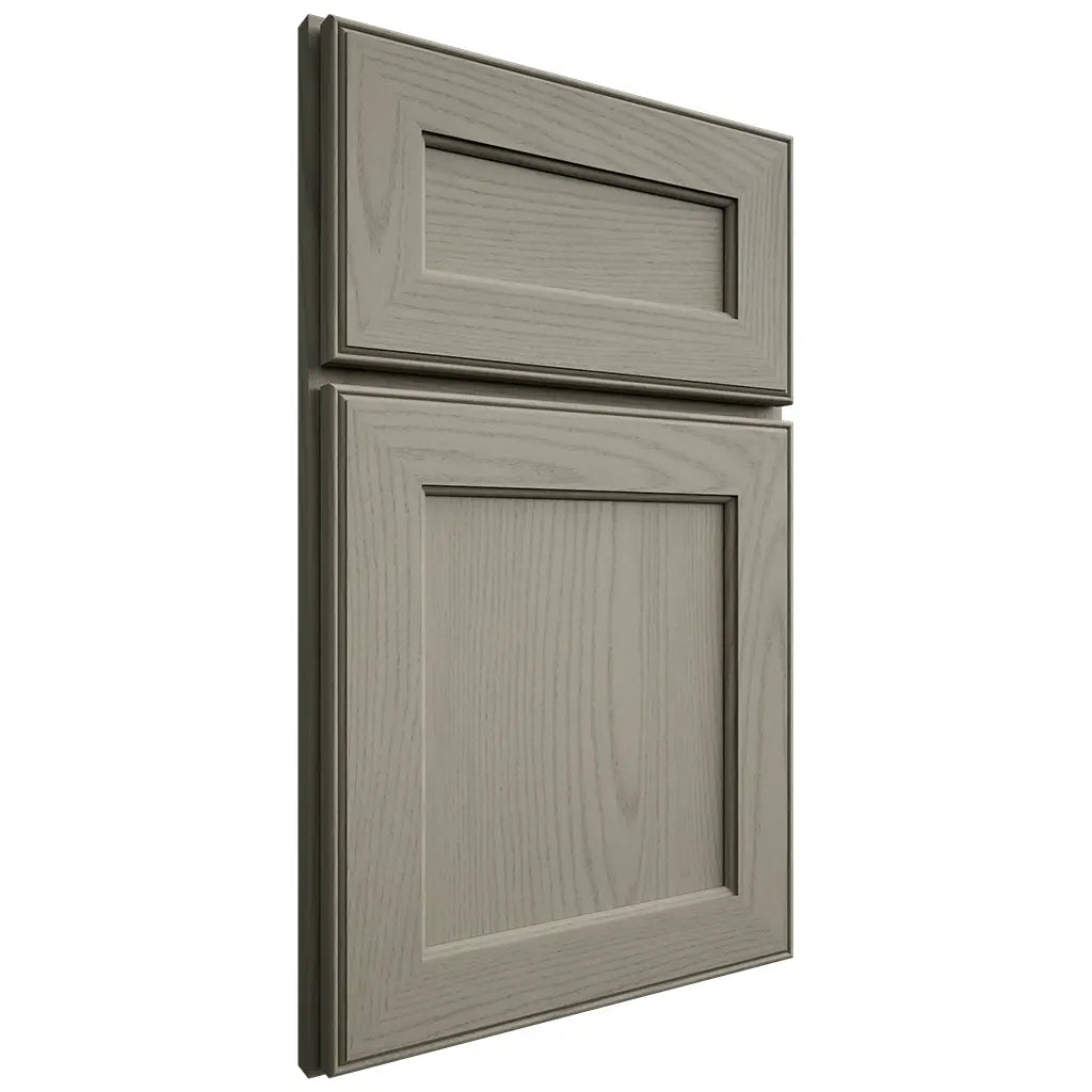 Shiloh Cabinetry Full Overlay Essex Red Oak Plain Cut Thyme Door