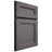 Shiloh Cabinetry Full Overlay Essex Walnut Plain Cut Cadet Door