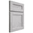 Shiloh Cabinetry Full Overlay Essex Walnut Plain Cut Stratus Door