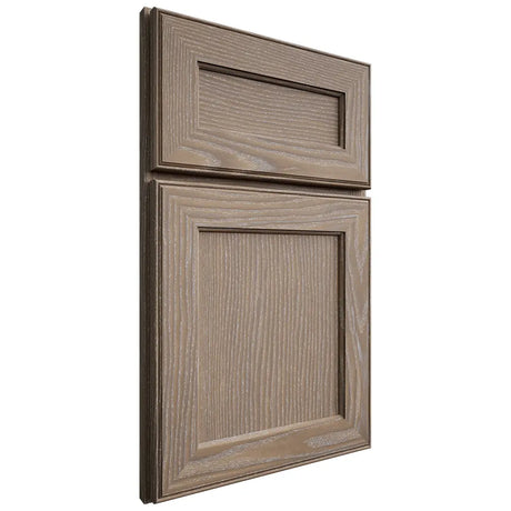 Shiloh Cabinetry Full Overlay Essex White Oak Plain Cut Almond Door