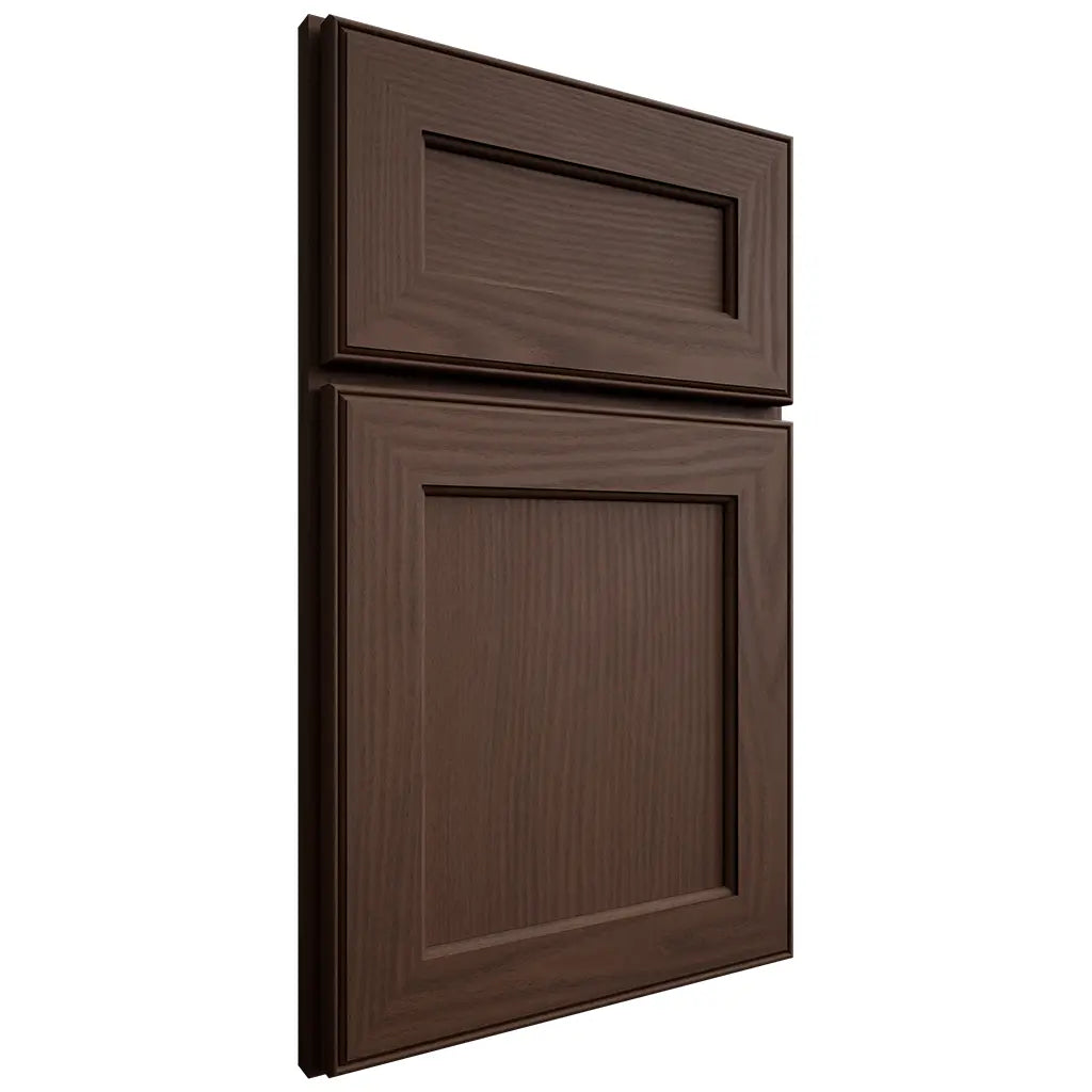 Shiloh Cabinetry Full Overlay Essex White Oak Plain Cut Braun Door