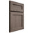 Shiloh Cabinetry Full Overlay Essex White Oak Plain Cut Clay Door