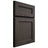 Shiloh Cabinetry Full Overlay Essex White Oak Plain Cut Creekside Door