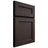 Shiloh Cabinetry Full Overlay Essex White Oak Plain Cut Morel Door