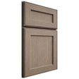 Shiloh Cabinetry Full Overlay Essex White Oak Quarter Sawn Almond Door
