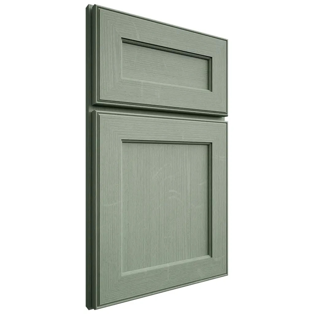 Shiloh Cabinetry Full Overlay Essex White Oak Quarter Sawn Moss Door