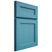 Shiloh Cabinetry Full Overlay Essex White Oak Rift Cut Aqua Door
