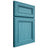 Shiloh Cabinetry Full Overlay Glenbrook Alder Plain Cut Aqua Door