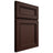 Shiloh Cabinetry Full Overlay Glenbrook Alder Plain Cut Umber Door