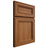 Shiloh Cabinetry Full Overlay Glenbrook Hickory Plain Cut Chestnut Door