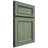 Shiloh Cabinetry Full Overlay Glenbrook Hickory Plain Cut Moss Door