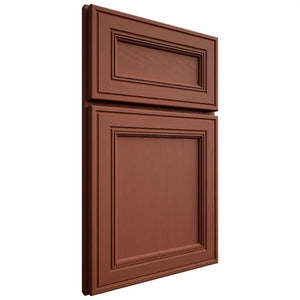 Shiloh Cabinetry Full Overlay Glenbrook Maple Plain Cut Cayenne Door